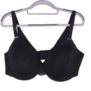 Soma Vanishing 360 Perfect Coverage Lace Trim Underwire Black Women's Bra 40D